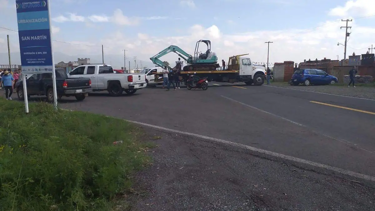 carretera bloqueada